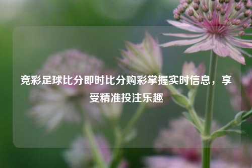 竞彩足球比分即时比分购彩掌握实时信息，享受精准投注乐趣
