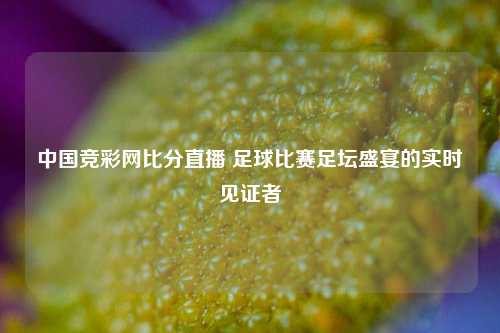 中国竞彩网比分直播 足球比赛足坛盛宴的实时见证者
