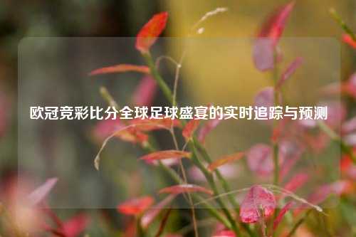 欧冠竞彩比分全球足球盛宴的实时追踪与预测