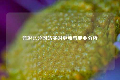竞彩比分网站实时更新与专业分析