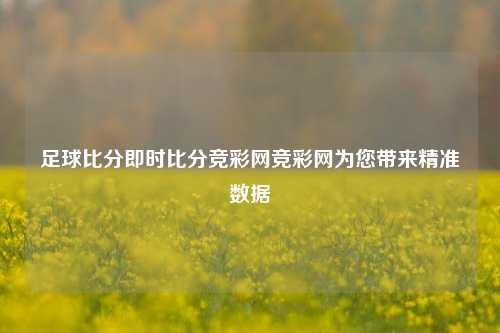 足球比分即时比分竞彩网竞彩网为您带来精准数据