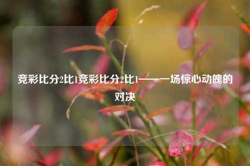 竞彩比分2比1竞彩比分2比1——一场惊心动魄的对决