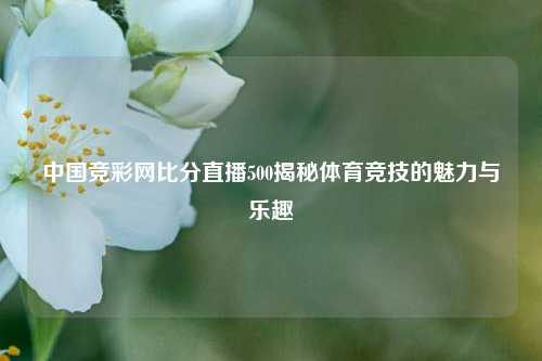 中国竞彩网比分直播500揭秘体育竞技的魅力与乐趣