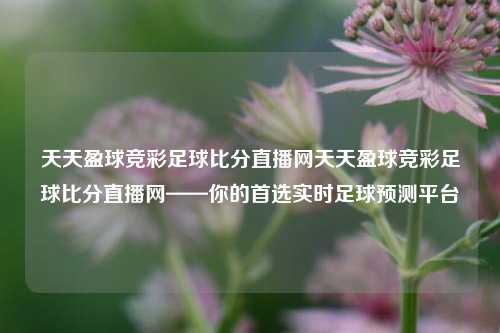 天天盈球竞彩足球比分直播网天天盈球竞彩足球比分直播网——你的首选实时足球预测平台