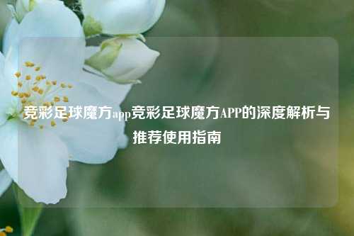竞彩足球魔方app竞彩足球魔方APP的深度解析与推荐使用指南