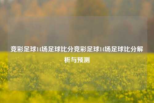 竞彩足球14场足球比分竞彩足球14场足球比分解析与预测