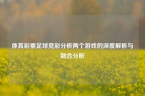 体育彩票足球竞彩分析两个游戏的深度解析与融合分析