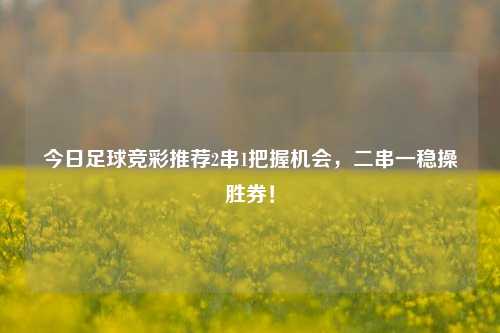 今日足球竞彩推荐2串1把握机会，二串一稳操胜券！