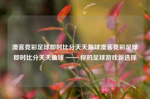 澳客竞彩足球即时比分天天盈球澳客竞彩足球即时比分天天盈球 —— 你的足球游戏新选择