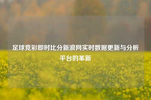 足球竞彩即时比分新浪网实时数据更新与分析平台的革新