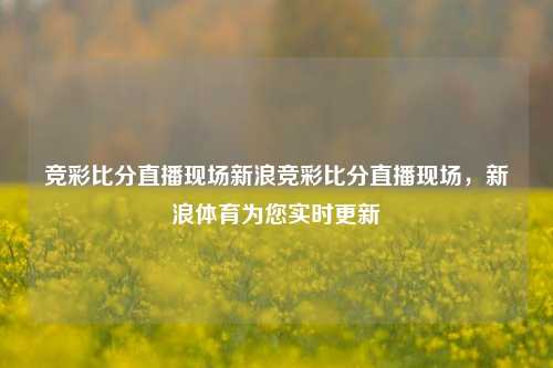 竞彩比分直播现场新浪竞彩比分直播现场，新浪体育为您实时更新