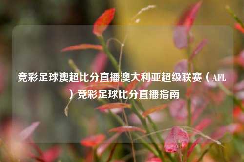 竞彩足球澳超比分直播澳大利亚超级联赛（AFL）竞彩足球比分直播指南