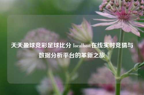 天天盈球竞彩足球比分 localhost在线实时竞猜与数据分析平台的革新之旅