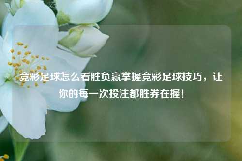 竞彩足球怎么看胜负赢掌握竞彩足球技巧，让你的每一次投注都胜券在握！