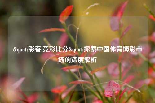"彩客,竞彩比分"探索中国体育博彩市场的深度解析