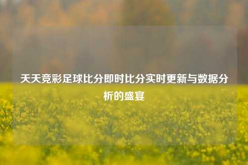天天竞彩足球比分即时比分实时更新与数据分析的盛宴