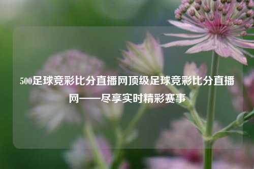 500足球竞彩比分直播网顶级足球竞彩比分直播网——尽享实时精彩赛事