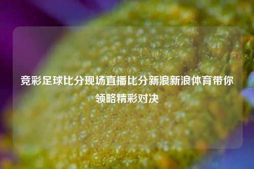 竞彩足球比分现场直播比分新浪新浪体育带你领略精彩对决