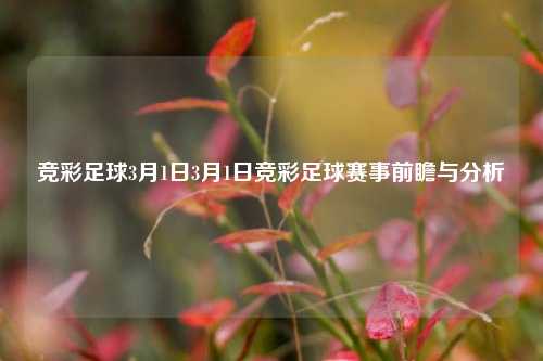 竞彩足球3月1日3月1日竞彩足球赛事前瞻与分析