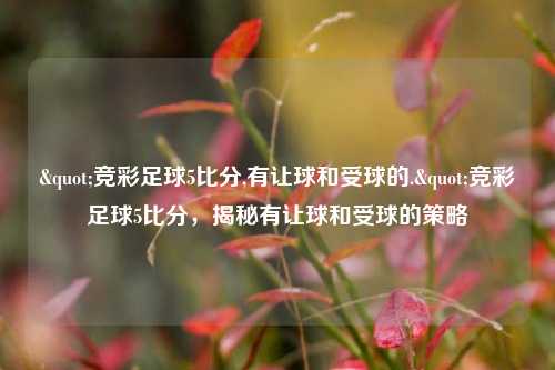 "竞彩足球5比分,有让球和受球的."竞彩足球5比分，揭秘有让球和受球的策略