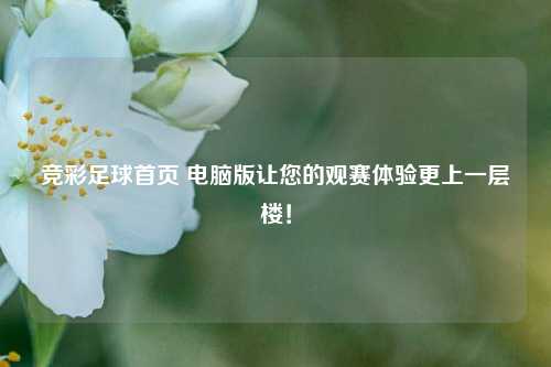 竞彩足球首页 电脑版让您的观赛体验更上一层楼！