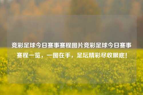 竞彩足球今日赛事赛程图片竞彩足球今日赛事赛程一览，一图在手，足坛精彩尽收眼底！
