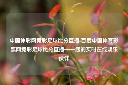 中国体彩网竞彩足球比分直播 百度中国体育彩票网竞彩足球比分直播——您的实时在线娱乐伙伴