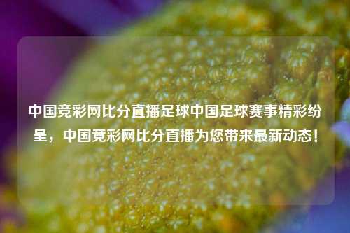 中国竞彩网比分直播足球中国足球赛事精彩纷呈，中国竞彩网比分直播为您带来最新动态！